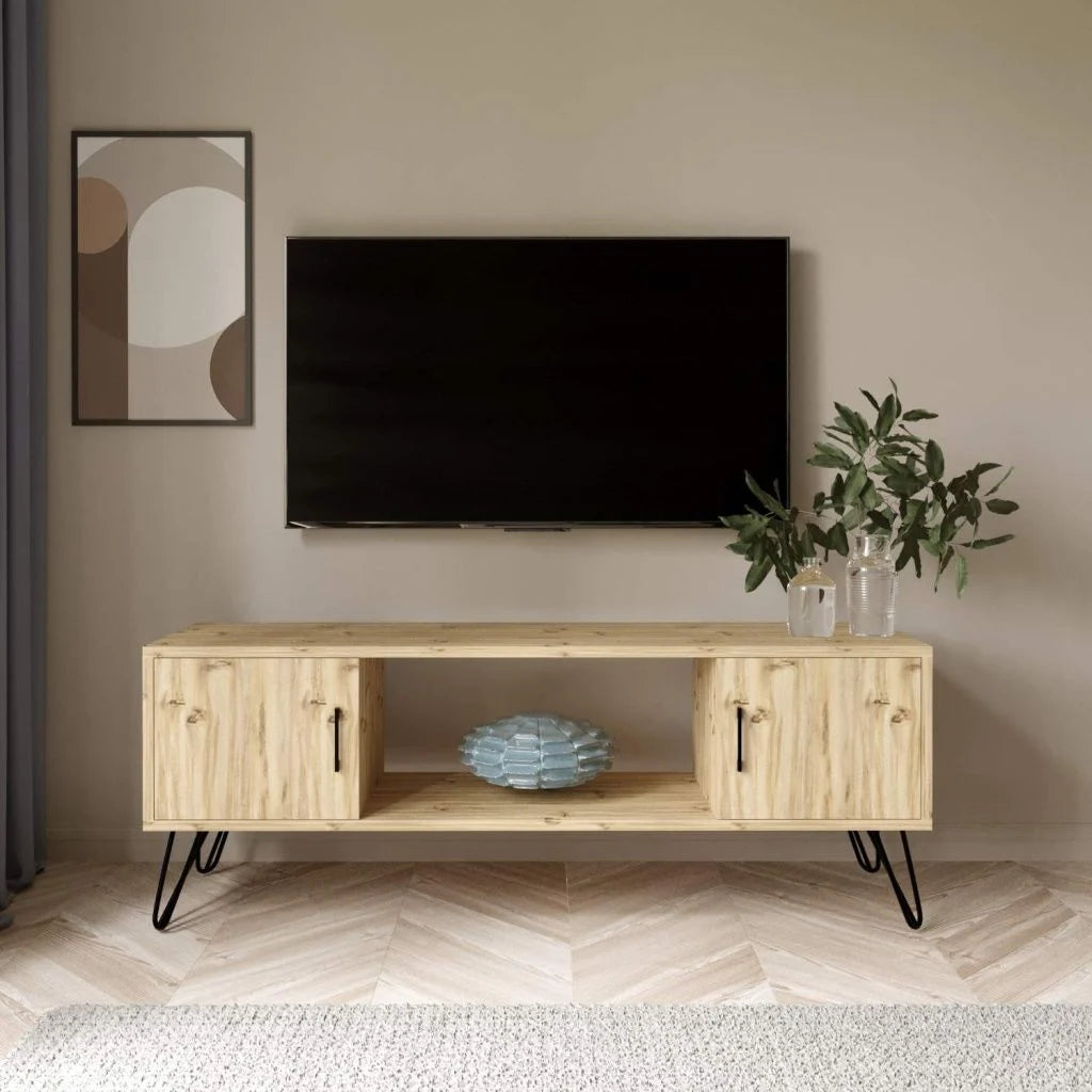 Seyhan Tv Sehpa Keçe Meşe 150*60*40 cm