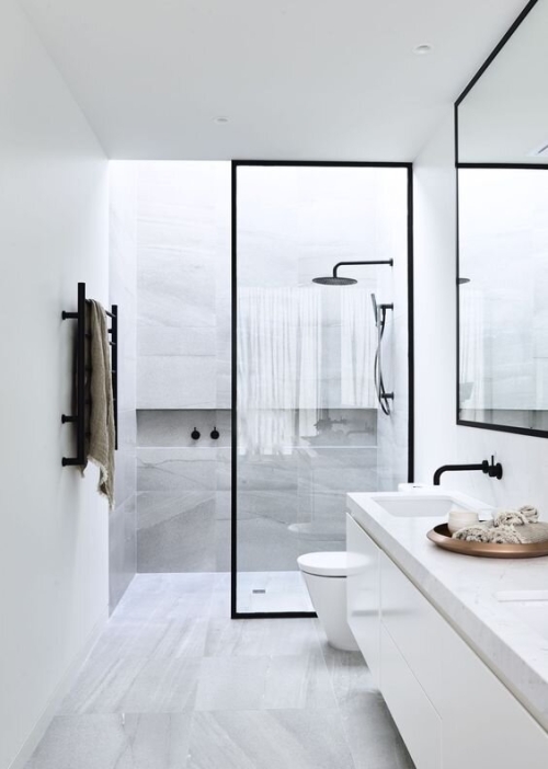 20 Uygulana bilir minimalist banyo örneği